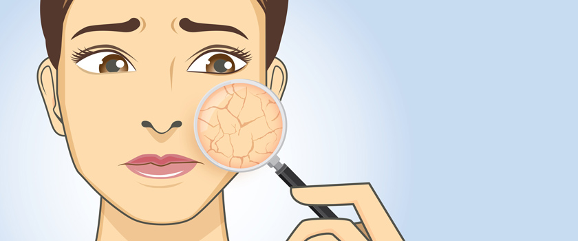 اینفوگرافیک: ۱۰ عاملی که باعث خشکی پوست می‌شوند را بشناسیم
