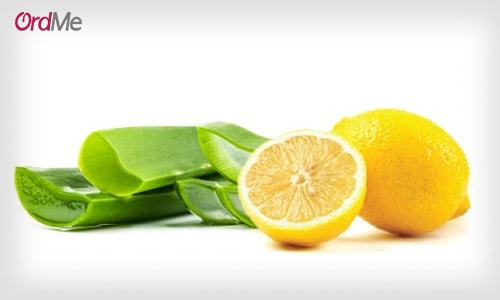 درمان جوش با آلوئه ورا و لیمو