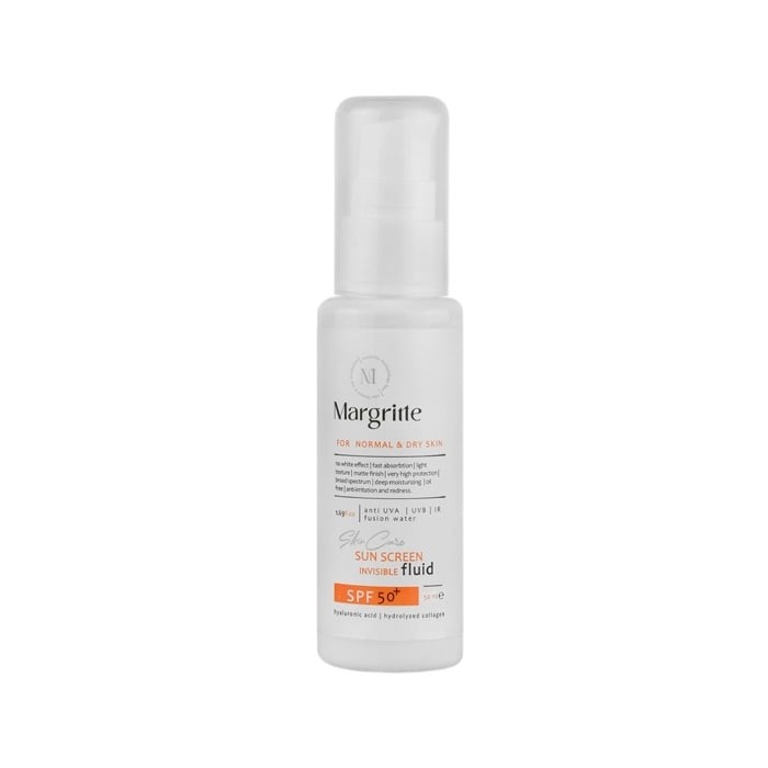 فلوئید ضد آفتاب بی رنگ پوست خشک و معمولی Margritte SPF50