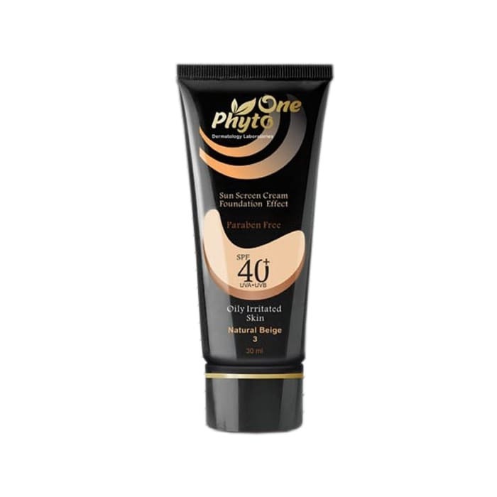 کرم ضد آفتاب بژ طبیعی مناسب پوست چرب با Phyto One SPF40