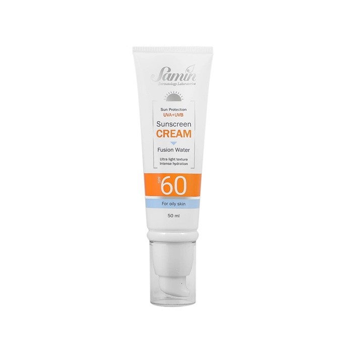 کرم ضد آفتاب فیوژن واتر پوست چرب Samin SPF60