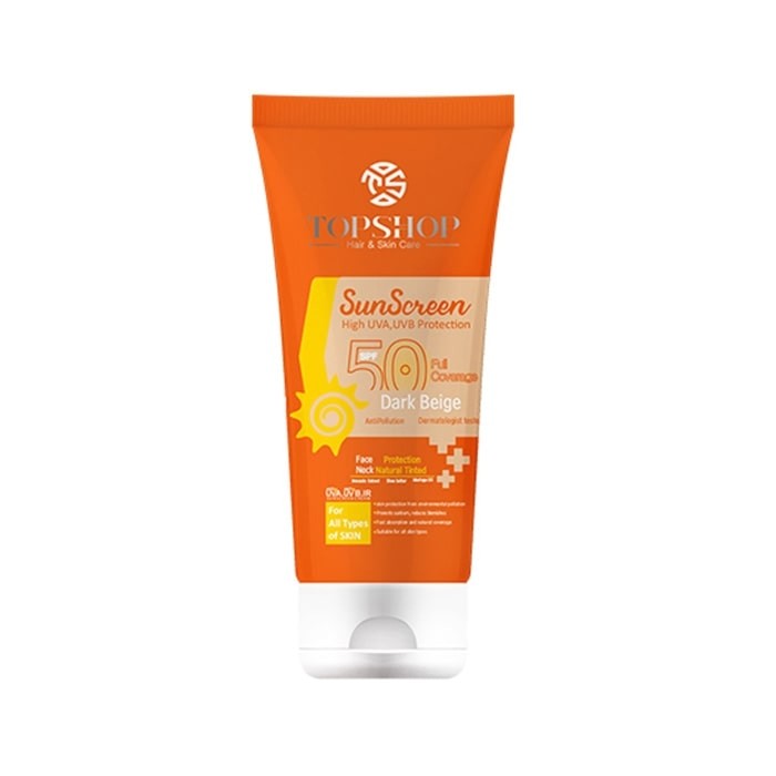 کرم ضد آفتاب رنگی بژ تیره TOPSHOP SPF50