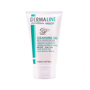 ژل شوینده صورت مناسب پوست چرب و مختلط DERMALINE