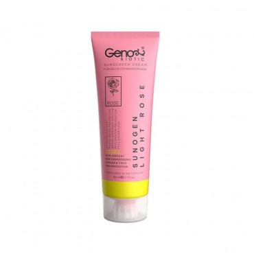 کرم ضد آفتاب مخصوص پوست چرب رز روشن Geno Biotic