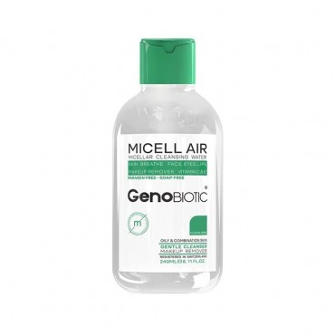 محلول پاک کننده آرایش میسلار واتر مناسب پوست چرب و مختلط Geno Biotic