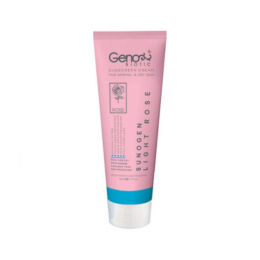 کرم ضد آفتاب مخصوص پوست نرمال و خشک رز روشن Geno Biotic