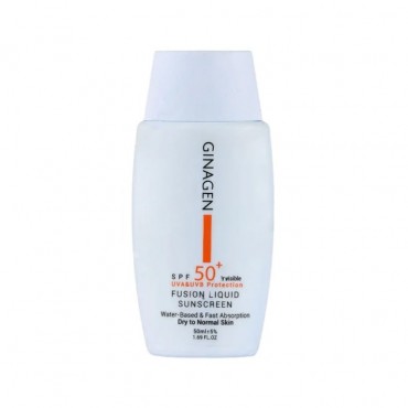 کرم ضد آفتاب بی رنگ پوست معمولی تا خشک با Ginagen SPF50