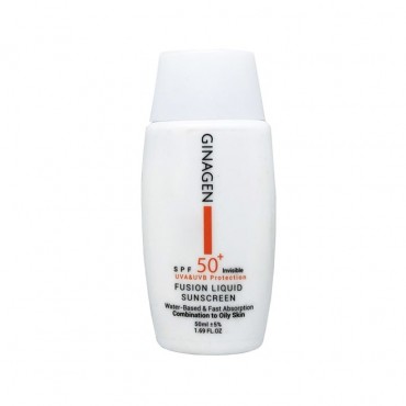 کرم ضد آفتاب بی رنگ پوست چرب Ginagen SPF50
