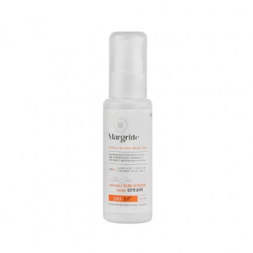 کرم ضد آفتاب و روشن کننده بژ طبیعی پوست چرب و مستعد آکنه Margritte SPF50