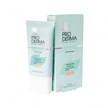 سی سی کرم پوشاننده و مرطوب کننده صورت پوست معمولی و حساس PRODERMA SPF40