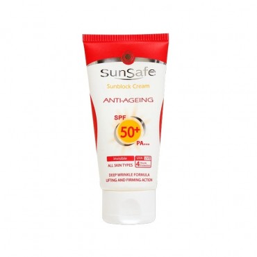 کرم ضد آفتاب و ضد چروک SunSafe SPF50