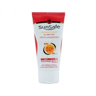 کرم ضد آفتاب و ضد چروک SunSafe SPF50