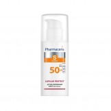 کرم ضدآفتاب و محافظ صورت کاپیلار پروتکت مناسب پوست کوپروز و روزاسه Pharmaceris SPF50