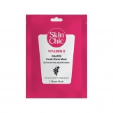 ماسک صورت ورقه ای ویتامین E و عصاره انگور Skin Chic