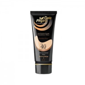 کرم ضد آفتاب بژ طبیعی مناسب پوست چرب با Phyto One SPF40