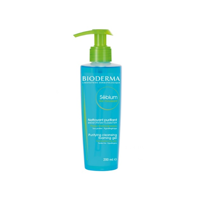 ژل شستشوی صورت سبیوم مناسب پوست چرب و مختلط BIODERMA