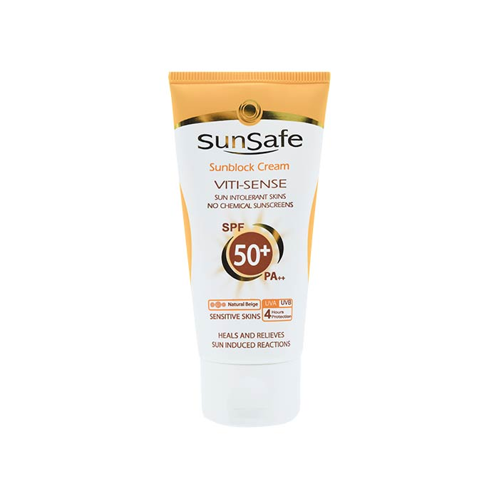 كرم ضد آفتاب فاقد جاذب های شيميايی + SunSafe SPF 50