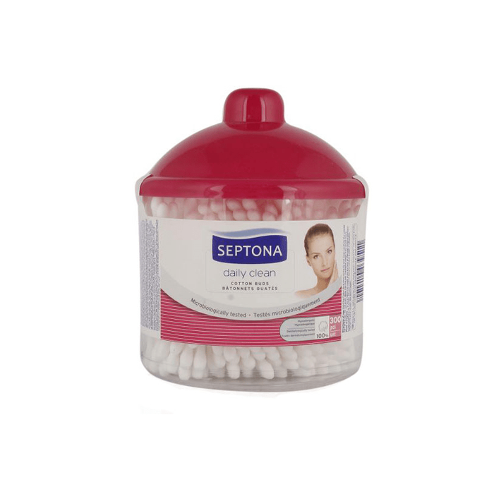 گوش پاک کن خمره ای آرایشی 300 عددی Septona