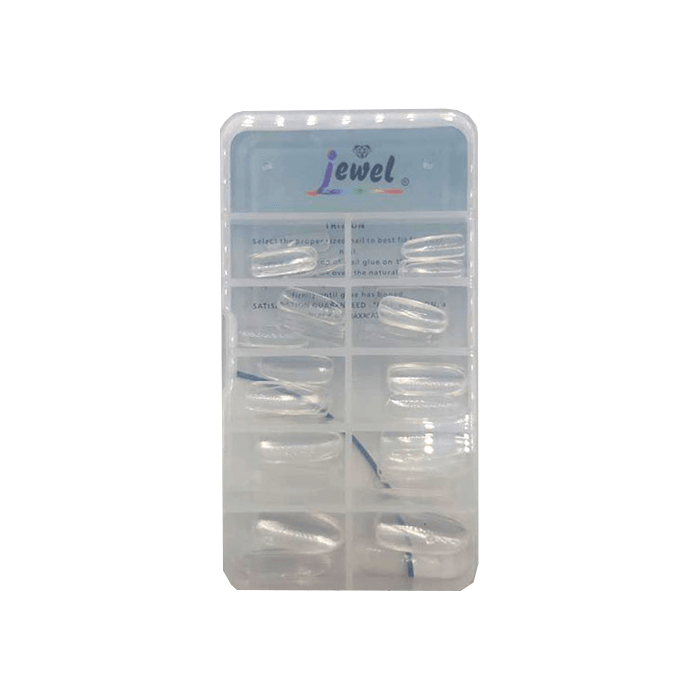 ناخن مصنوعی گرد شیشه ای 100 عددی Jewel Gn-100