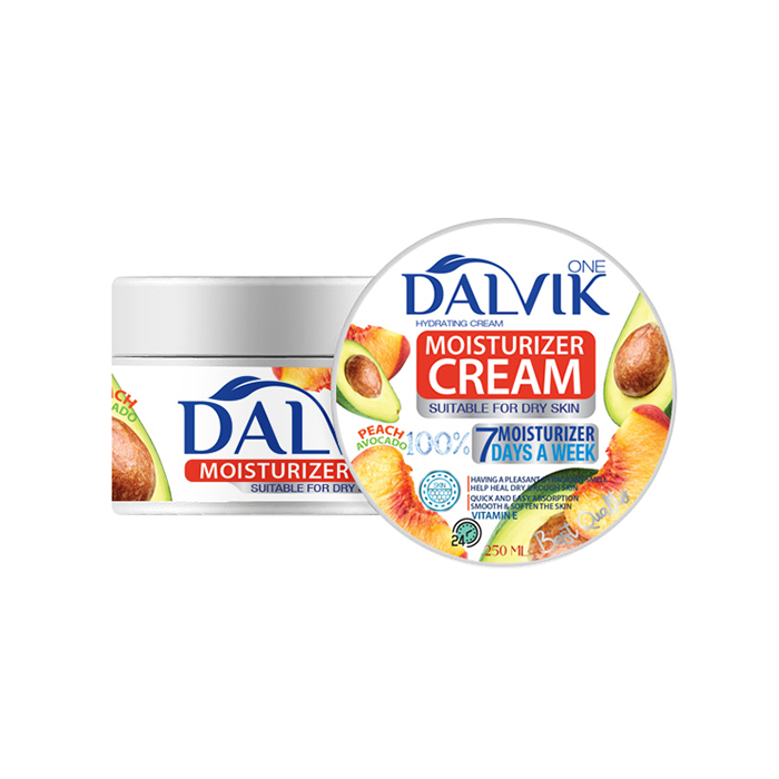 کرم مرطوب کننده و آبرسان کاسه ای عصاره هلو و آووکادو DALVIK ONE