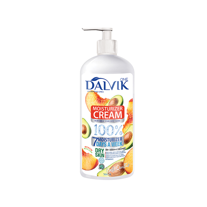 کرم مرطوب کننده و آبرسان پمپی عصاره هلو و آووکادو DALVIK ONE