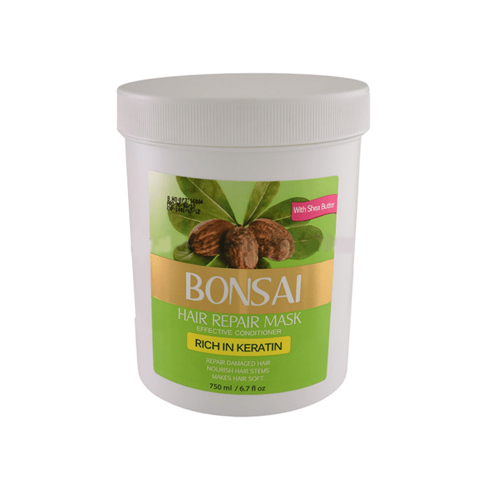 ماسک مو کراتین داخل حمام شی باتر 750 میل BONSAI