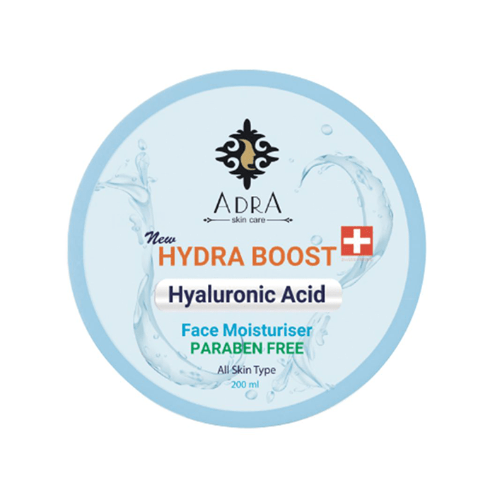 کرم مرطوب کننده و آبرسان حاوی هیالورونیک اسید Adra 200ml