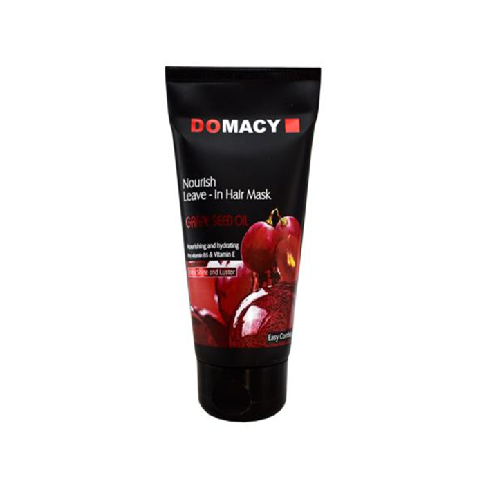ماسک مو بدون آبکشی تغذیه کننده مو حاوی روغن هسته انگور DOMACY 150ml