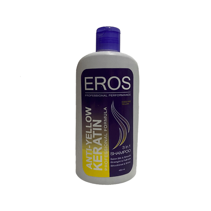 شامپو ضد زردی حاوی کراتین Eros