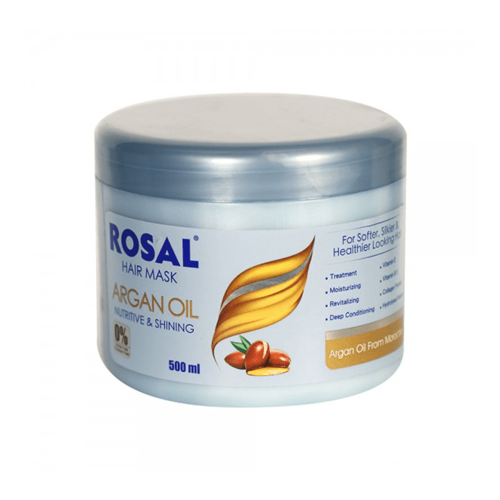 ماسک مو روغن آرگان براق کننده و مغذی ROSAL