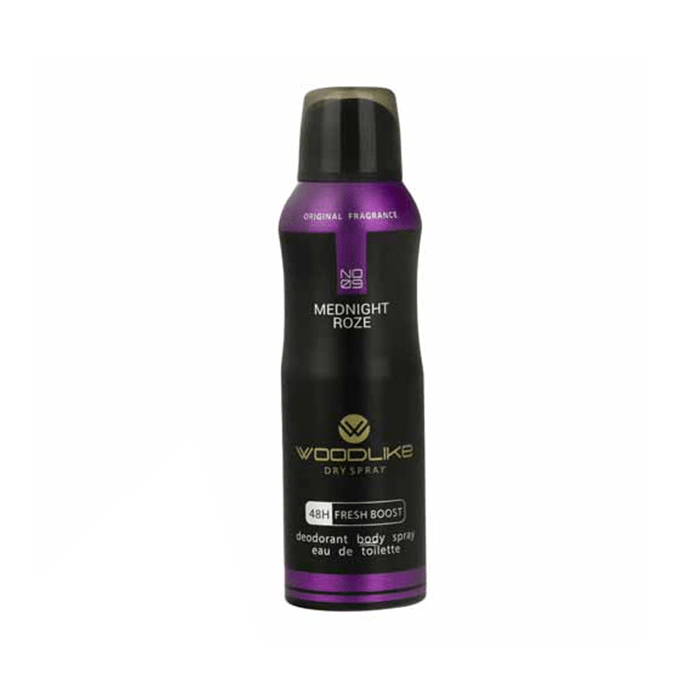 اسپری خوشبو کننده بدن زنانه میدنایت رز Woodlike 200ml