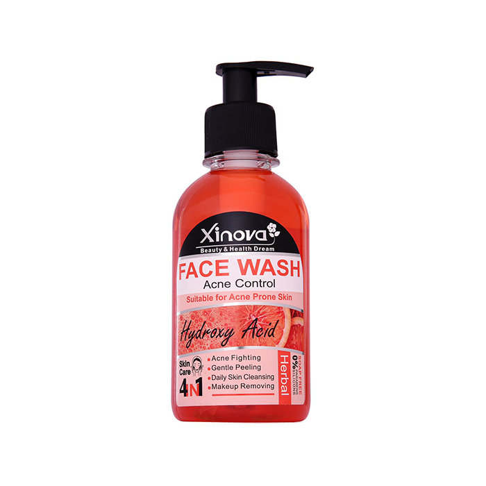 ژل شستشوی صورت کنترل کننده آکنه xinova 250ml
