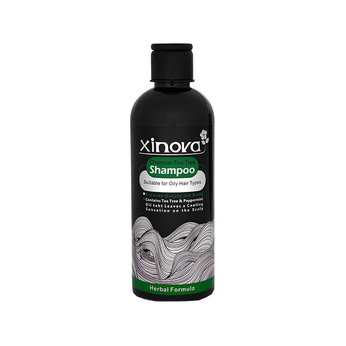شامپو درخت چای و زغال فعال Xinova 400ml