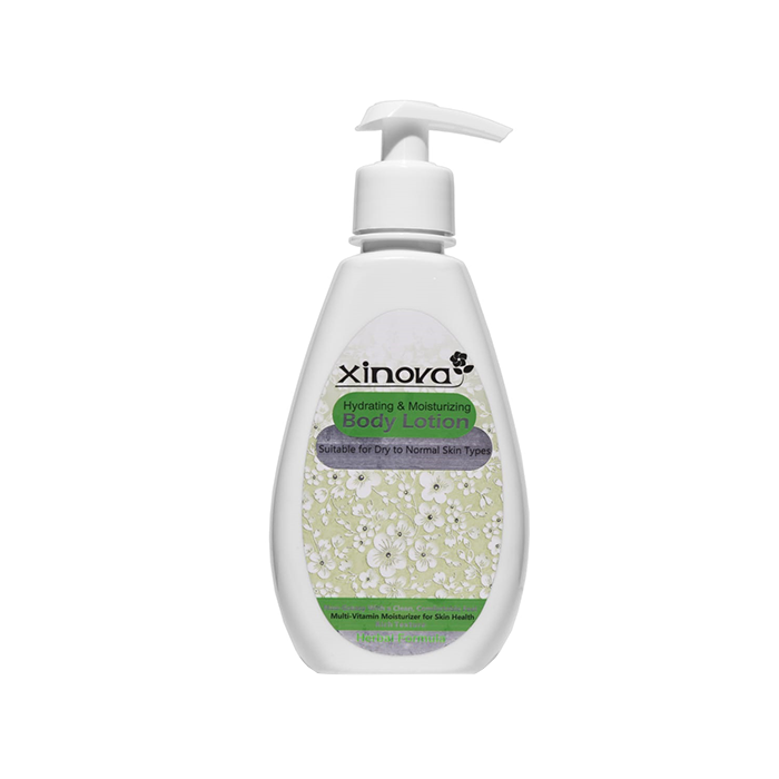 لوسیون آبرسان و مرطوب کننده بدن مناسب پوست‌ های خشک و معمولی xinova 250ml