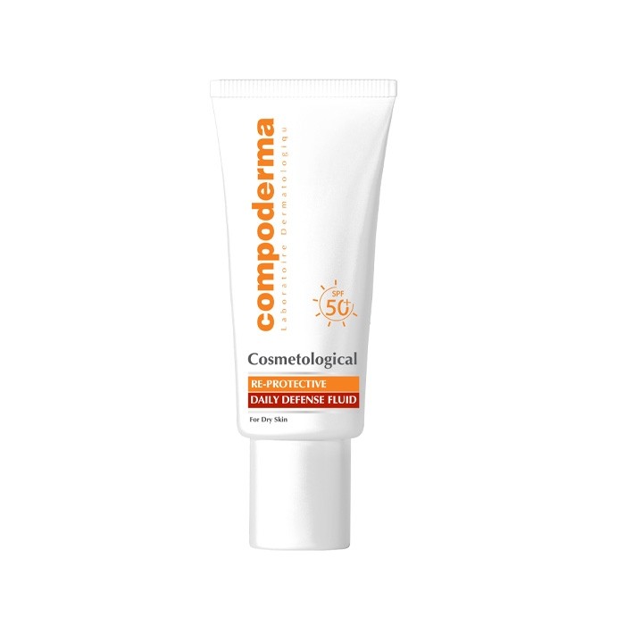 فلوئید ضد آفتاب ری پروتکتیو مناسب پوست خشک compoderma SPF50