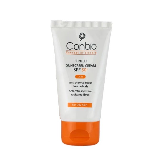 کرم ضد آفتاب رنگی مناسب پوست چرب Conbio SPF50