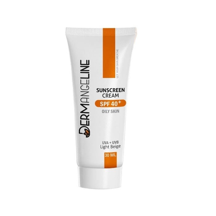 ضد آفتاب کرم پودری برای پوست چرب DERMANGELINE SPF40