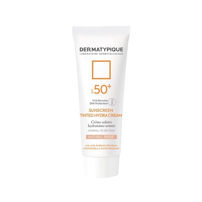 کرم ضد آفتاب بژ طبیعی مناسب پوست خشک Dermatypique (جعبه باز)