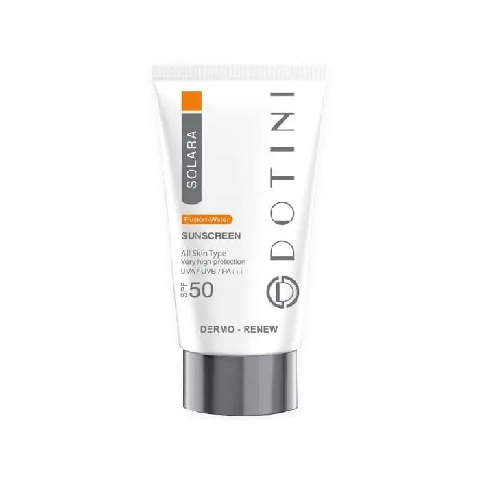 کرم ضد آفتاب فیوژن واتر بی رنگ DOTINI SPF50