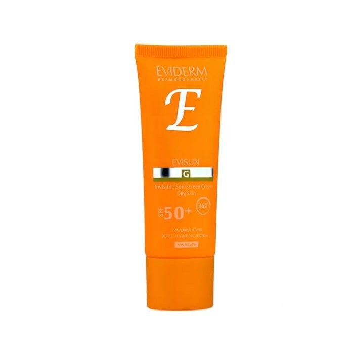 کرم ضد آفتاب بی رنگ اویسان مناسب پوست چرب EVIDERM SPF50