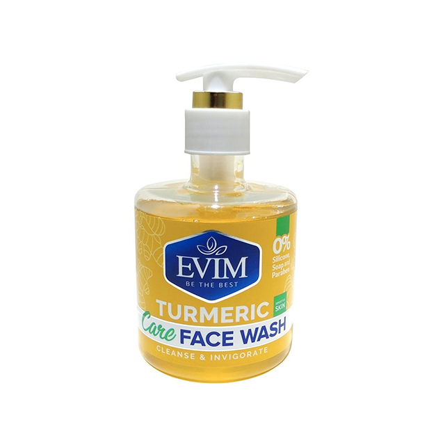 ژل شستشوی صورت زردچوبه Evim 250ml