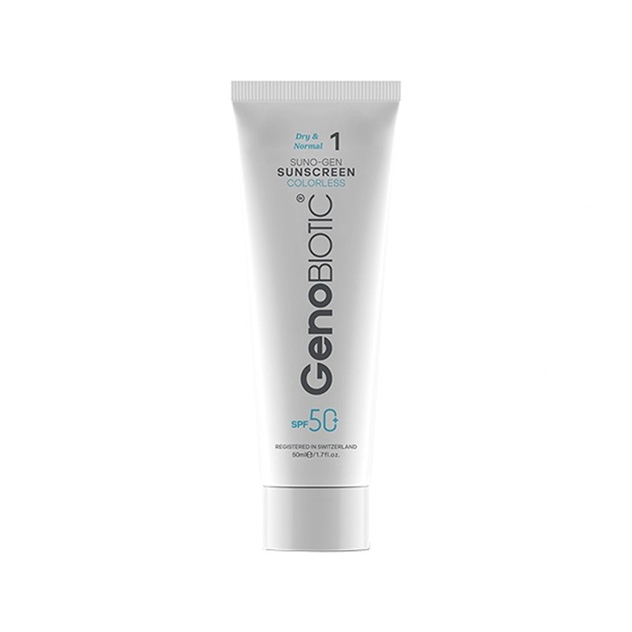 کرم ضد آفتاب بی رنگ مخصوص پوست نرمال و خشک Geno Biotic
