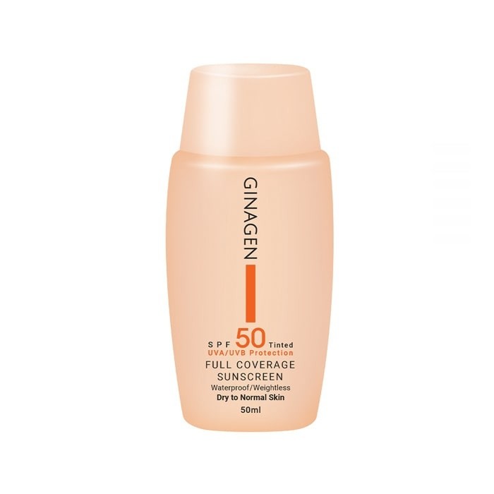 کرم ضد آفتاب رنگی شماره 02 پوست معمولی تا خشک با Ginagen SPf50