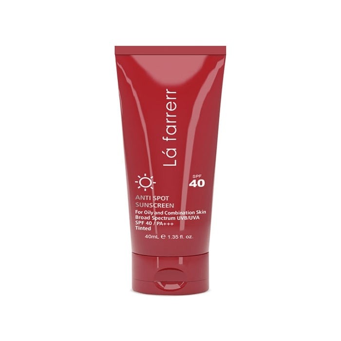کرم ضد آفتاب و ضد لک رنگ روشن مناسب پوست‌ های چرب Lafarrerr SPF40
