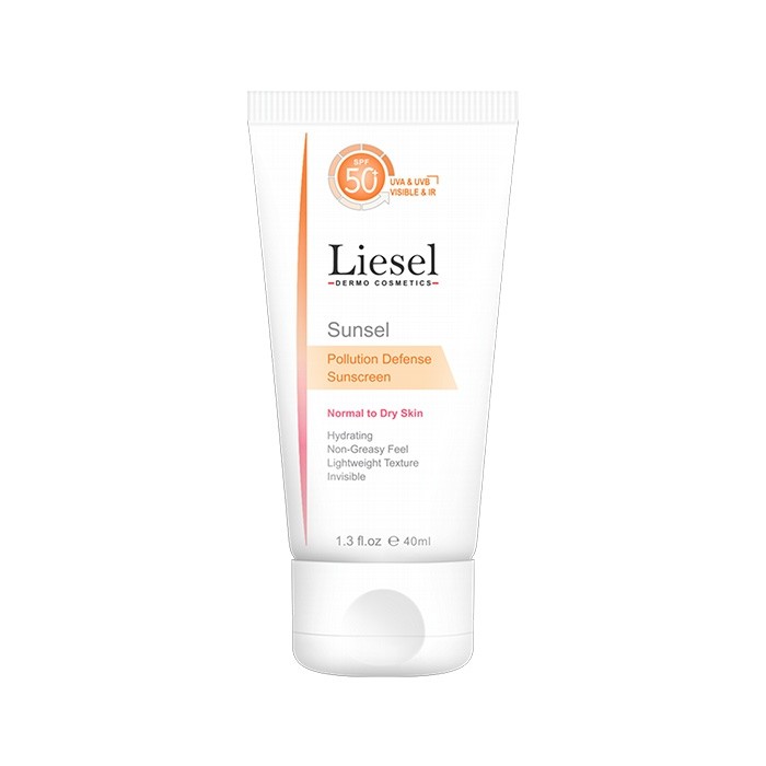 کرم ضد آفتاب بی رنگ سانسل مخصوص پوست نرمال تا خشک Liesel SPF50
