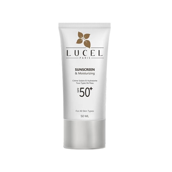 کرم ضد آفتاب و مرطوب کننده بی رنگ LUCEL 50ml SPF50