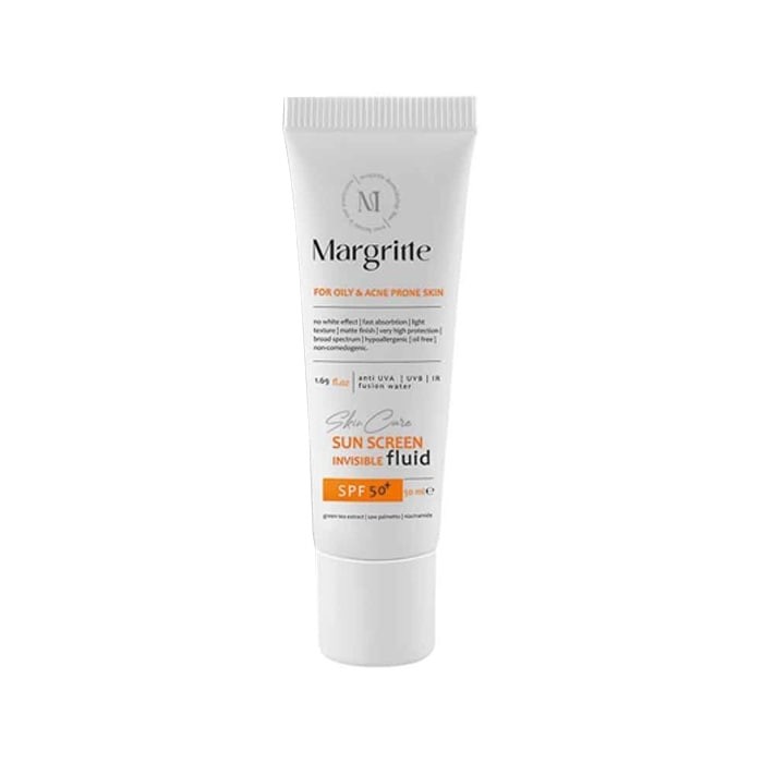 فلوئید ضد آفتاب بی رنگ پوست چرب و مستعد آکنه Margritte SPF50