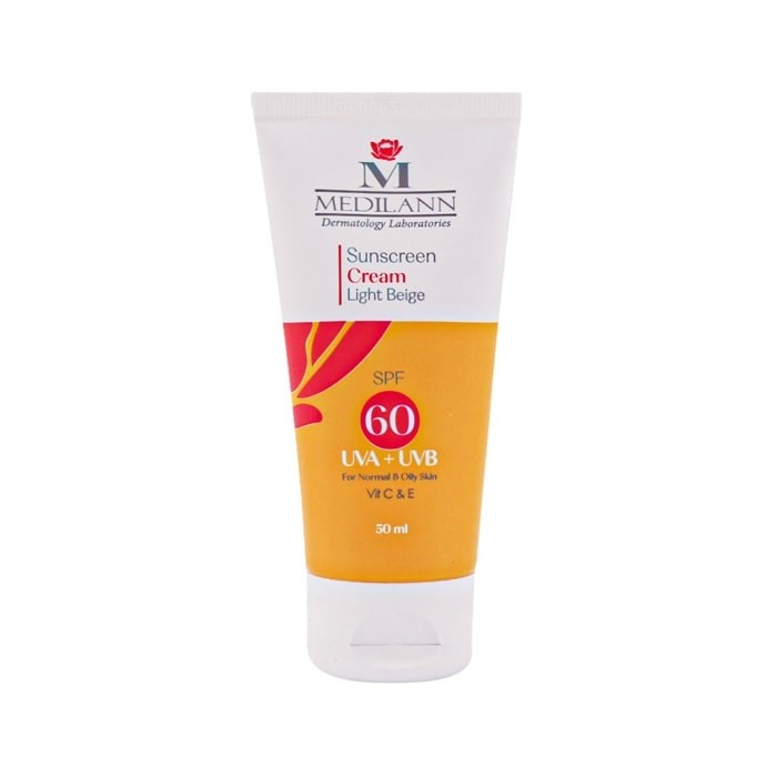 کرم ضد آفتاب رنگی مناسب پوست‌ چرب و آکنه‌ای با Medilann SPF60