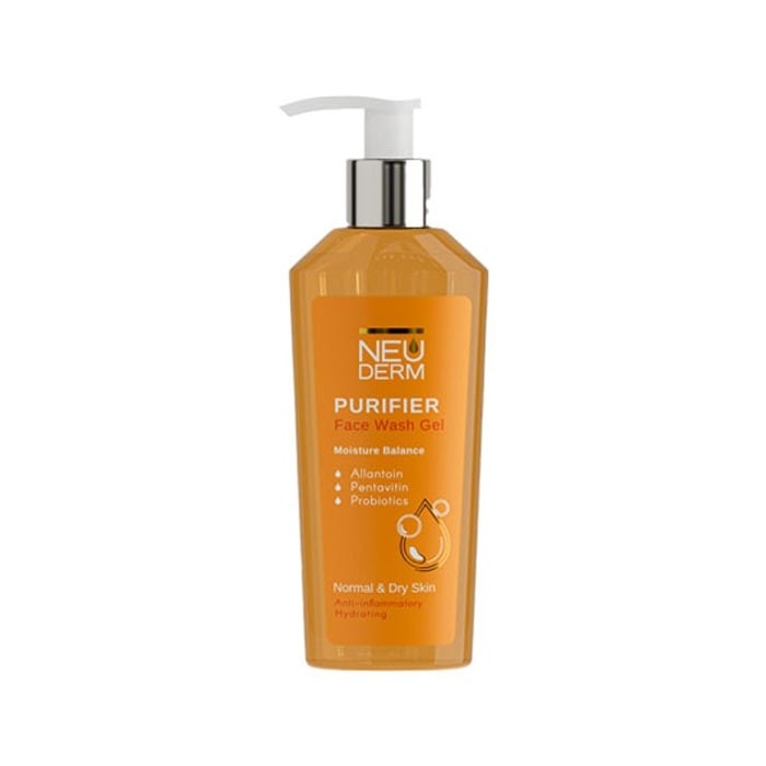 ژل شستشوی صورت جنتل پیوریفایر مناسب پوست نرمال و خشک NEUDERM