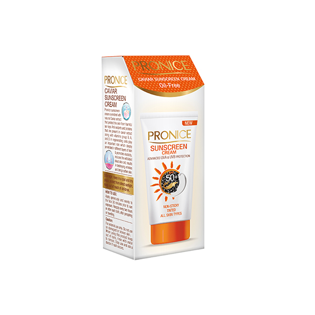 كرم ضد آفتاب خاويار بژ روشن PRONICE SPF50